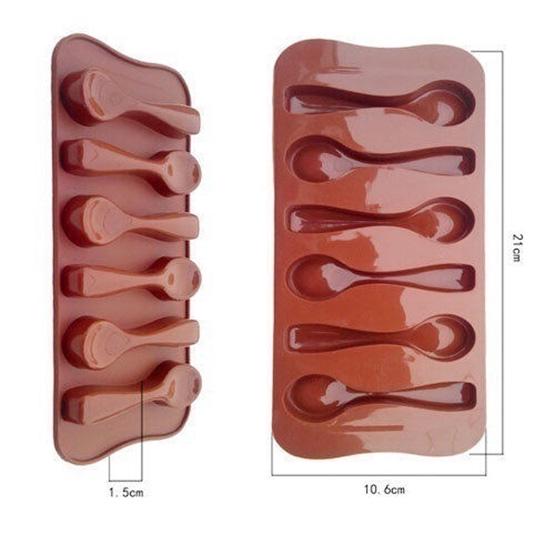 Forma na bábovku Kvalitní domácí čokoláda Forma na šest lžic silikonová forma na pečení 1 ks