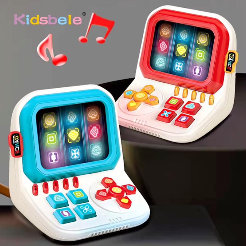 Kids Table Board Music Memory Games Led Light-Up Tablet Finger Dancing Machine For Toddlers Button Press Educational Games