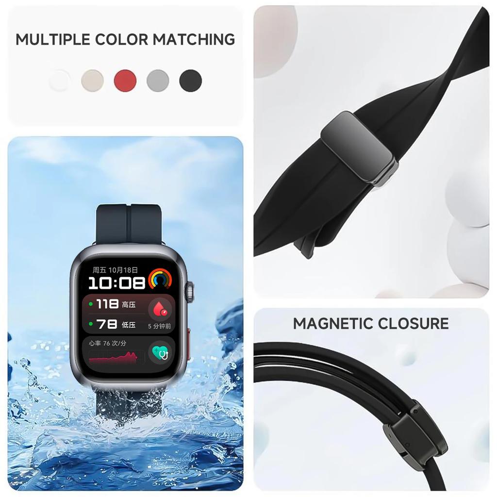 Soft Silicone Wristband For Huawei Watch D2 Magnetic Comfortable Replaceable Strap For Huawei Health Watch D2 Sport Bracelet