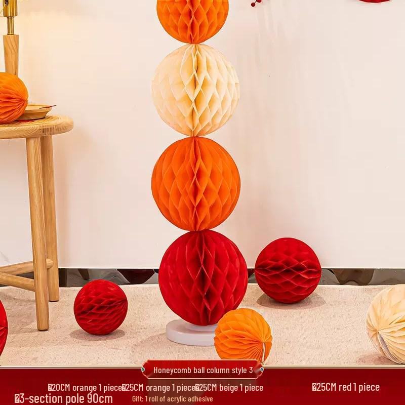 3D Double Happiness Floor Decor: Wedding & Engagement Ornament