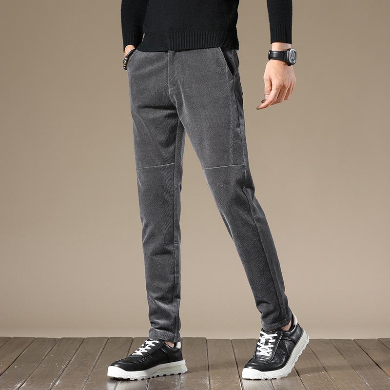 Spring New Korean Fashion Straight Tube Casual Pants Corduroy Casual Pants Men's Light Business Pants Men's Wear
