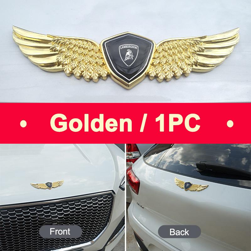 

Universal Car 3D Metal Wings Emblem Decoration For Lamborghini LP570 LP610 Urus LP700 LP770 Gallardo Aventador Auto Accessory