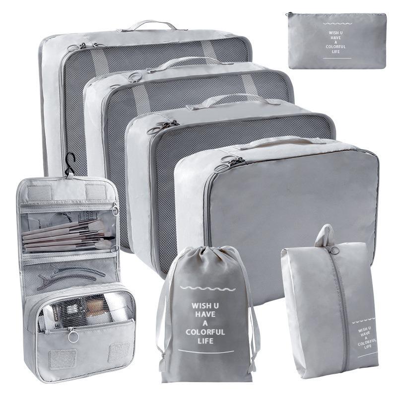 Large Capacity Foldable Travel Storage Bag Set - 7 Pieces