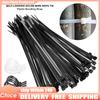 NEW 100-1000PC Self-Locking Nylon Wire Rope Tie Black White Self-Locking Plastic Bundling Strap Cable Organizer Car Daily Repair