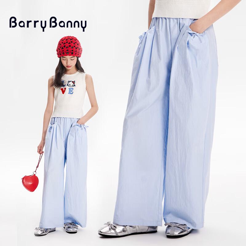 BARRY BANNY Girls  Summer Bowknot Wide-Leg Pants 165