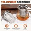 Tea Filter Stainless Steel Coffee Mesh Ultra-fine Strainer With Anti-Scald Handle For Loose Tea Coffee Home Car Camping Party