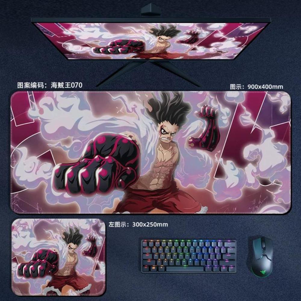 Nautical King Animation Periphery Cute ONE PIECE Leather Mouse Pad Boys Oversized Small E-sports Game Office Computer Keyboard Pad Notebook Table Mat