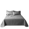 All-Season Solid Color Quilted Bedding Set with Duvet Insert and Cotton Padding
