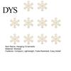 Decorative Hanging Props 10Pcs 2D Wooden Christmas Ornaments, Blank DIY Craft Tags, Wood Slices for Painting Tree Decorations, Unfinished Xmas Holiday