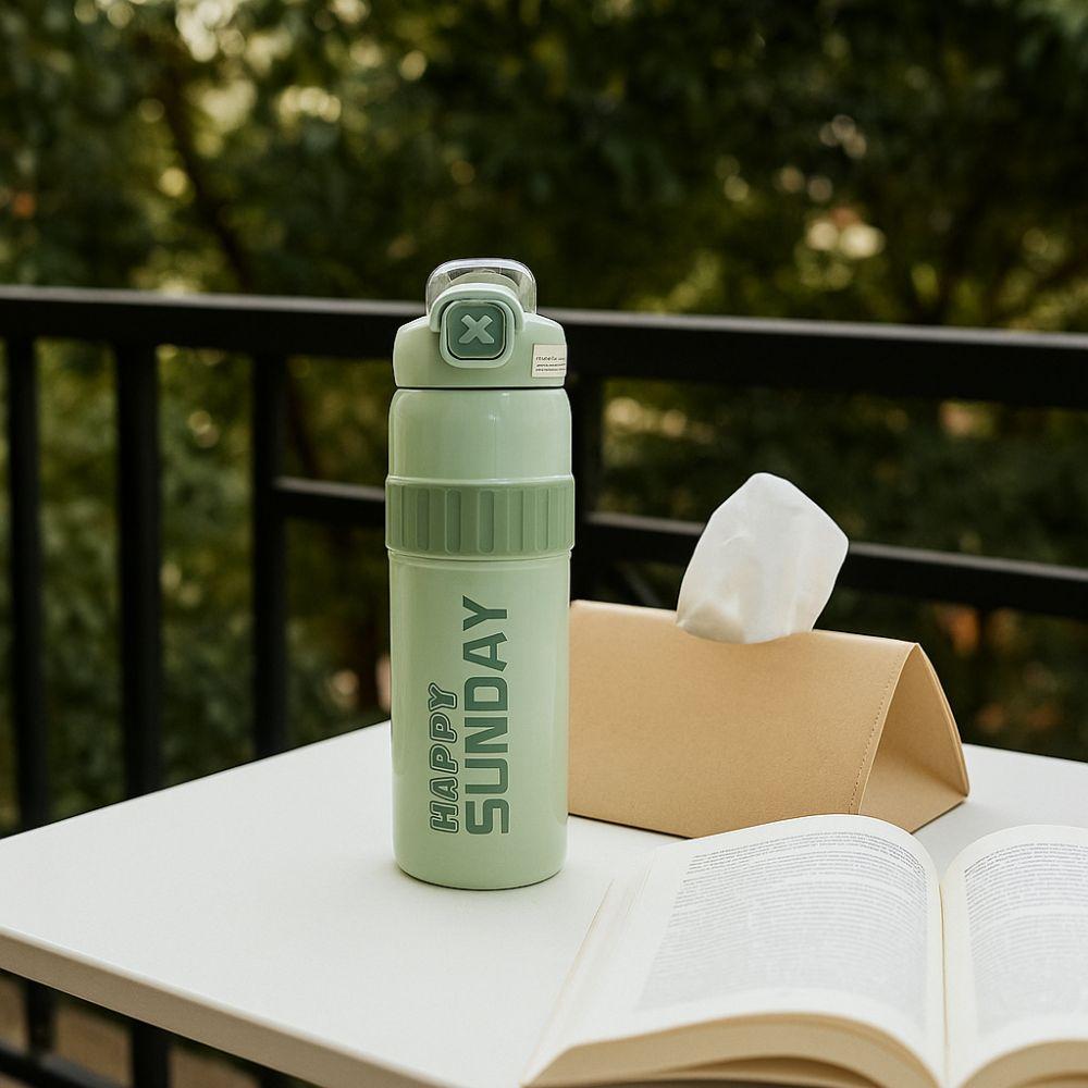 Portable 760ML Thermos Tumbler Stainless Steel Leak Proof Thermal Cup Large Capacity Sports Water Cup Student