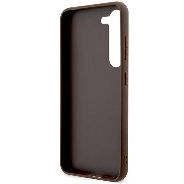 Guess Guhcs24Mg4Glbr S24+ S926 Brązowy/Brown Hardcase 4G Stripe Collection