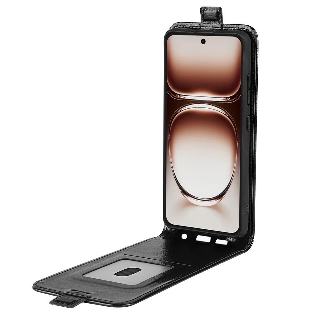 

For Oppo Reno12 5G (Global) Leather Case Vertical Flip Card Slots Phone Cover White