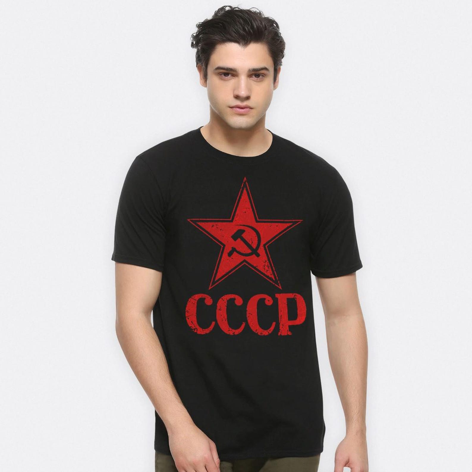 USSR Star Hammer and Sickle T-Shirt, Men s and Women s Sizes (SSR-36741) 3XL