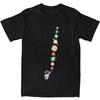 Astronaut Flying With Planets As Balloons T Shirt Couple Vintage Cotton T-Shirts Summer O Neck Popular Tees Design Oversize Tops