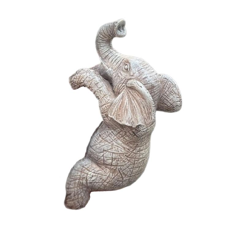 

Resin Statue Garden Decoration Elephant Flower Pot Hanger Figures Balcony Decoration Garden Elephant Figures Pot Decors 1