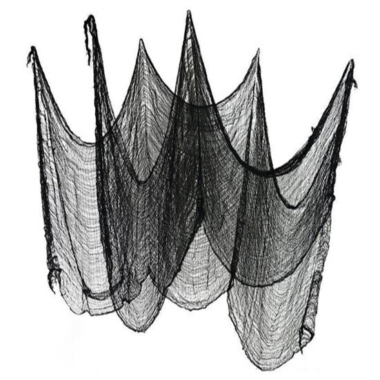 Tela espeluznante para Halloween, decoración de Halloween, tela espeluznante y aterradora, gasa, accesorio para bricolaje, suministros para casas embrujadas