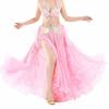 Belly Dancing Skirt Women Chiffon Spanish Skirt Shiny Sequins Tassels Dancing Skirt Show Costumes