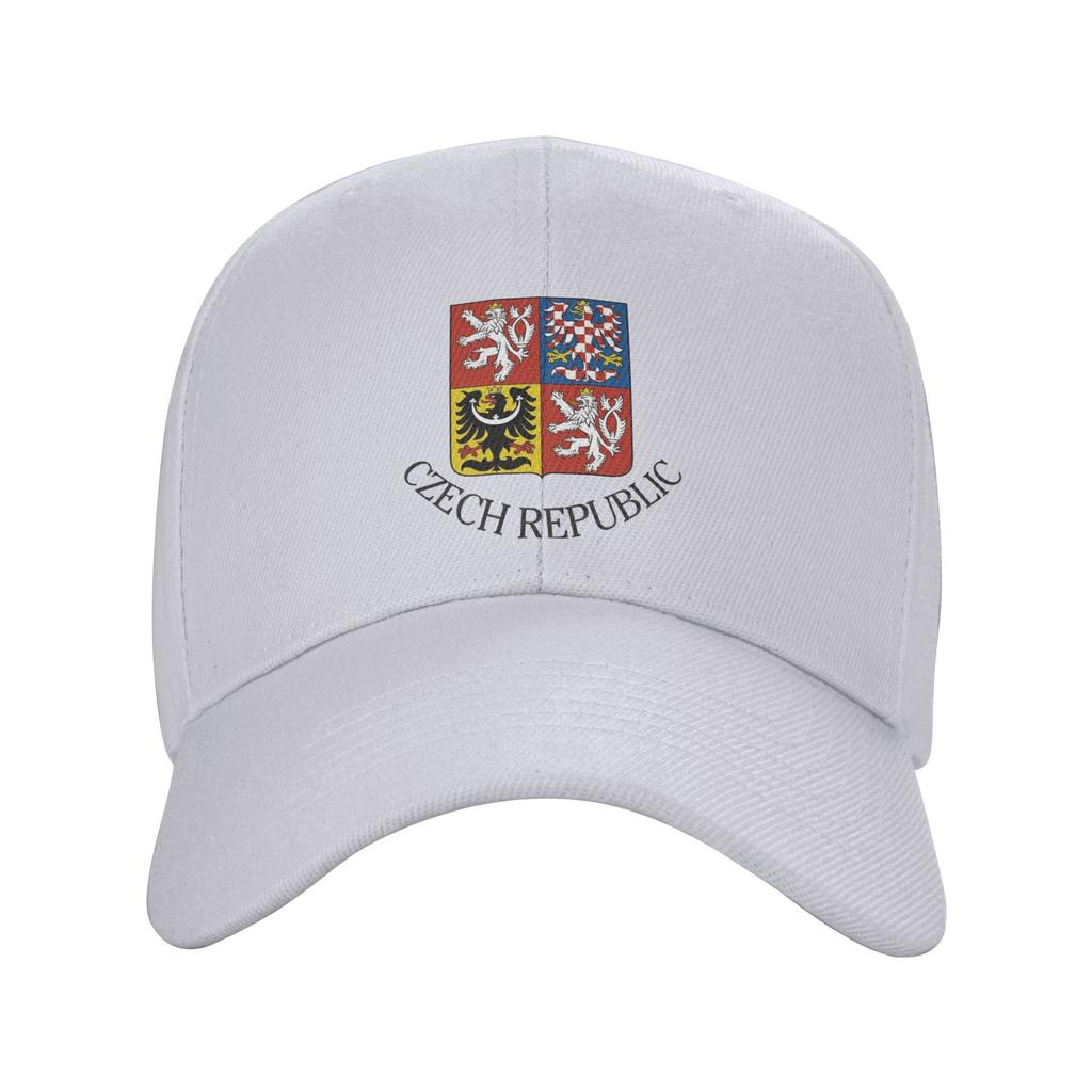UnisexCzech Republic Coat of Arms Hat Vintage  Snapback Cap Adjustable Casual Headwear