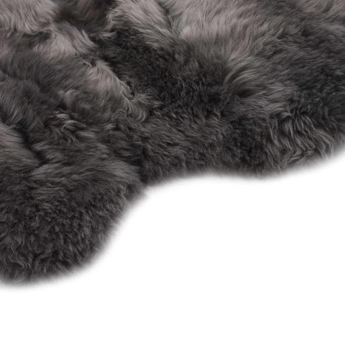 VidaXL Tapis en peau de mouton 60 x 90 cm Gris clair