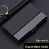 Men's and Women's Portable Stainless Steel Leather Business Card Holder