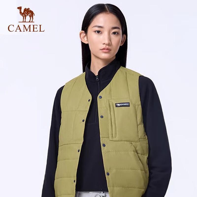 CAMEL Unisex Autumn/Winter Water-Resistant Padded Vest A34CPNA791 S