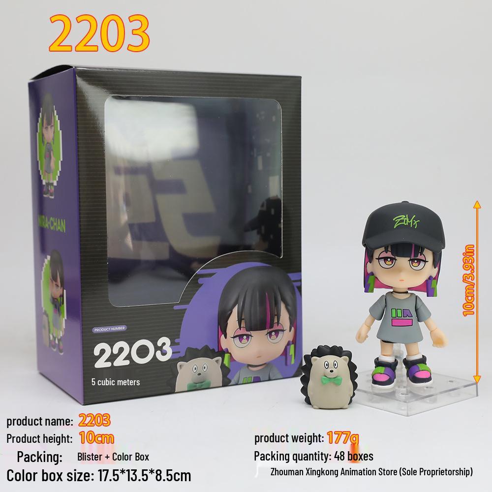 

Q Version NIRA Late Night Movable Face-Changing Clay Doll Model Ornament