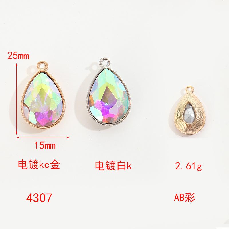 Simple Collarbone Chain Bracelet Alloy Diy Accessories Versatile Handmade Water Drop Pendant Diy Accessories