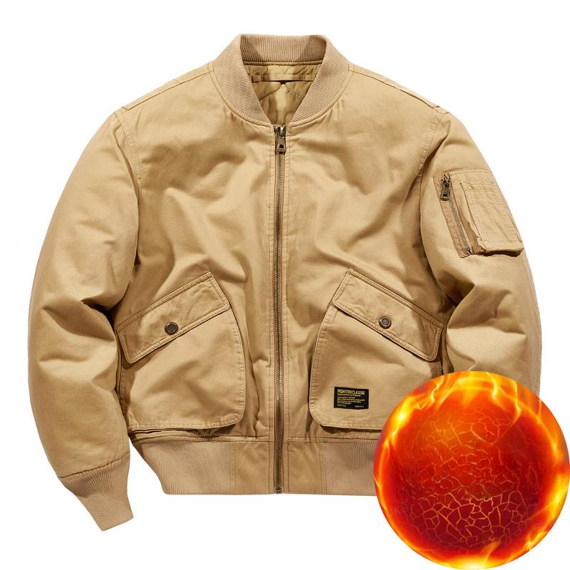 Autumn and Winter Men's Tooling Jacket Flight Jacket Jacket Locomotive Clothing Men's Clothing