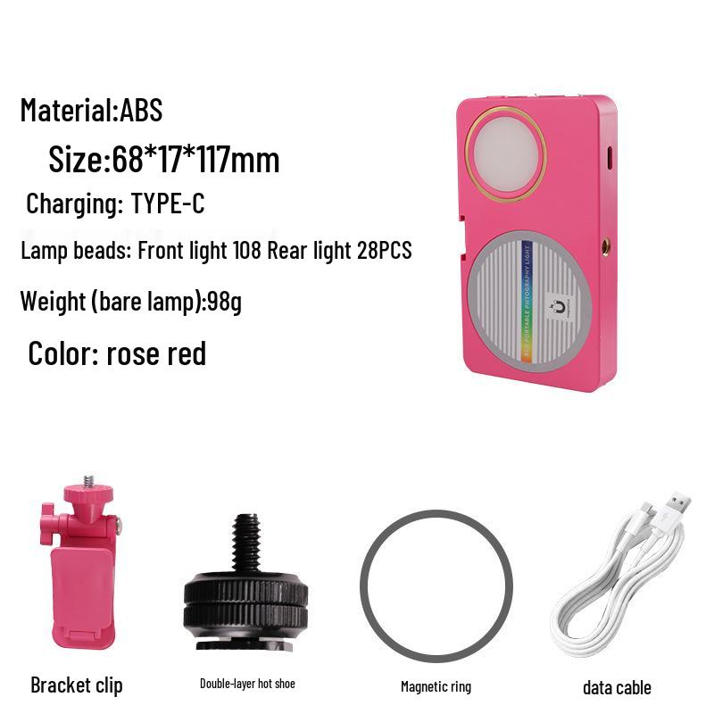 N19 Compact Triple-Color Magnetic Pocket Fill Light