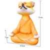 Hot Sales Animal Resin Crafts Sitting Meditation White Fox Meditation Garden Bonsai Decoration Courtyard Landscaping Decoration
