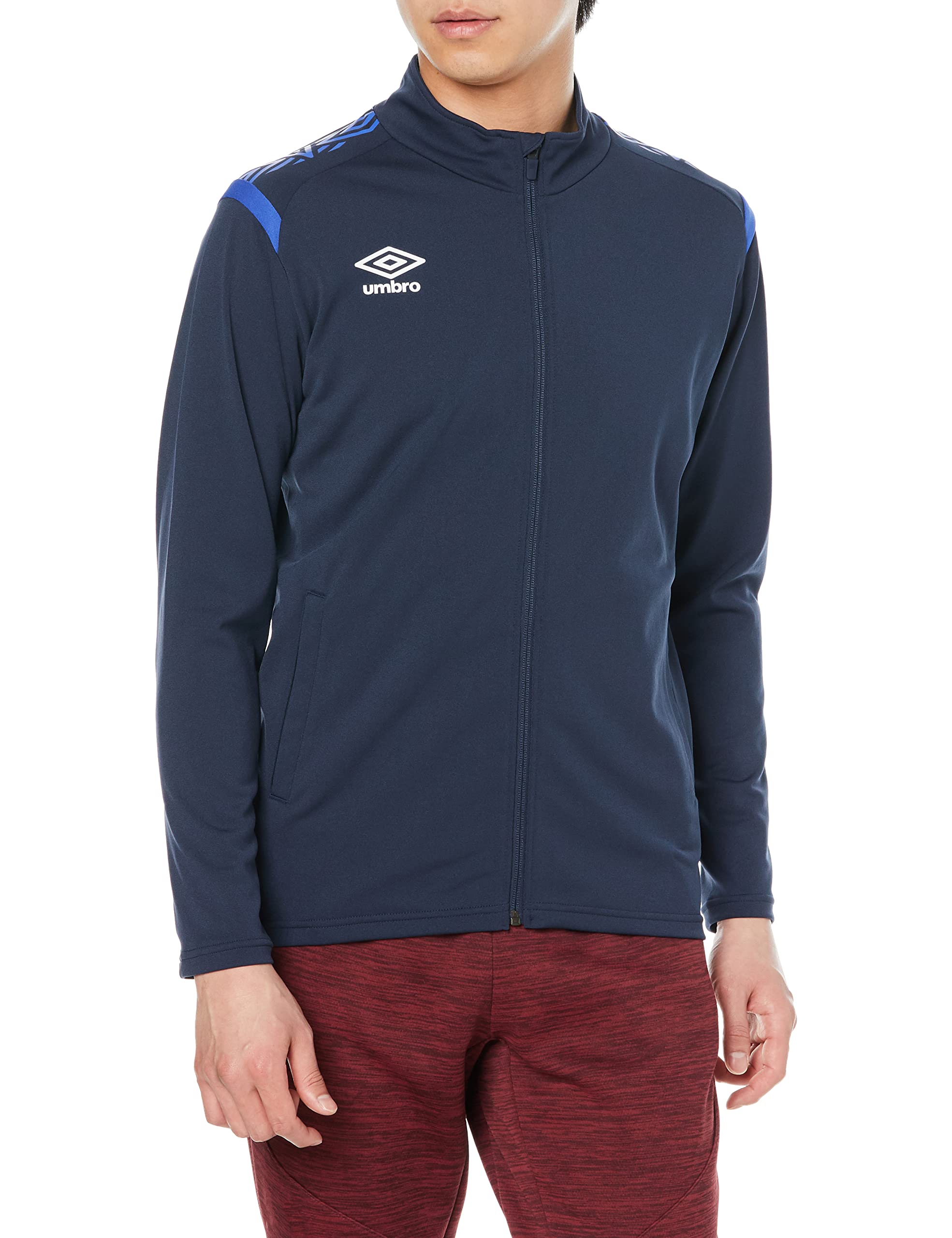 Umbro Футболка с длинной молнией Идеально подходит для клуба и команды Доступна в 10 размере M NVBU(UAS2150) Джерси, Рукав, Застежка, Влагоотводящий, Эластичный, Ветрозащитный,