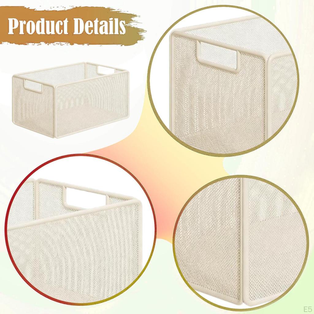 Under Desk Storage Basket Bathroom Cabinet for Crafts Kitchen Bedroom S