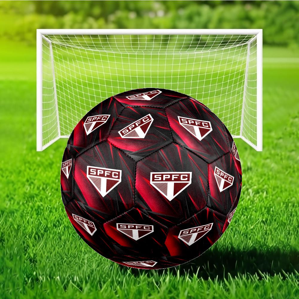 Spfc Team Crest Design Printed Size 5 Soccer Ball - Durable, Machine-stitched, Soft and Comfortable, Suitable for Training and Matches Gift