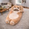 Indoor Outdoor Schlafsack Plüsch Kaninchen Umschlagtasche, Schlappohr Hase Schlummer für Kinder, Gemütliche Winter Tier Nickerchen Matte Sack Zuhause Reise Kindheit