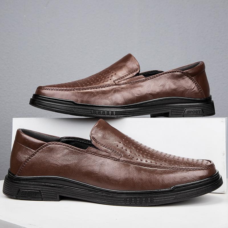 Genuine Leather Mens Casual Shoes Luxury Brand Formal Men Loafers Moccasins Breathable Slip On Male Boat Shoes Driving Footwear