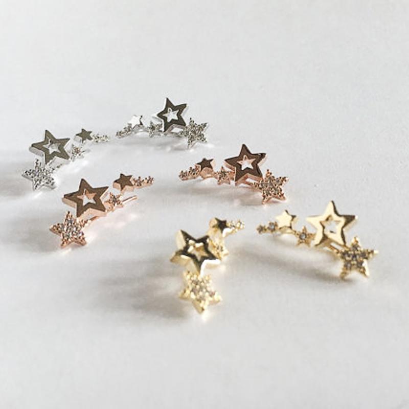 Fashionable Star Cold Style Earrings, Simple And Versatile Earrings, Women'S Personalized Exquisite Earrings