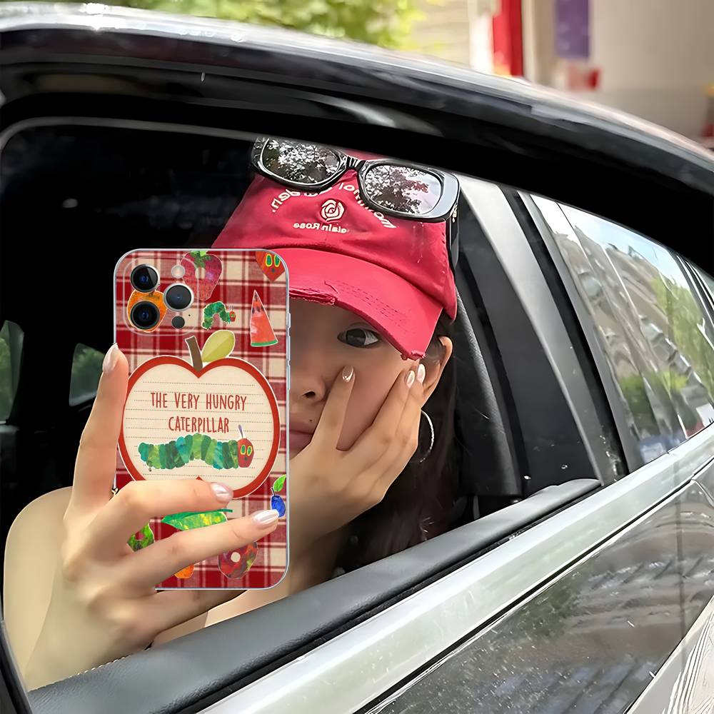 The Very Hungry Caterpillar Fit For IPhone 16 15 Promax Phone Case IPhone 14 11 12 High End 13 Pro Silicone