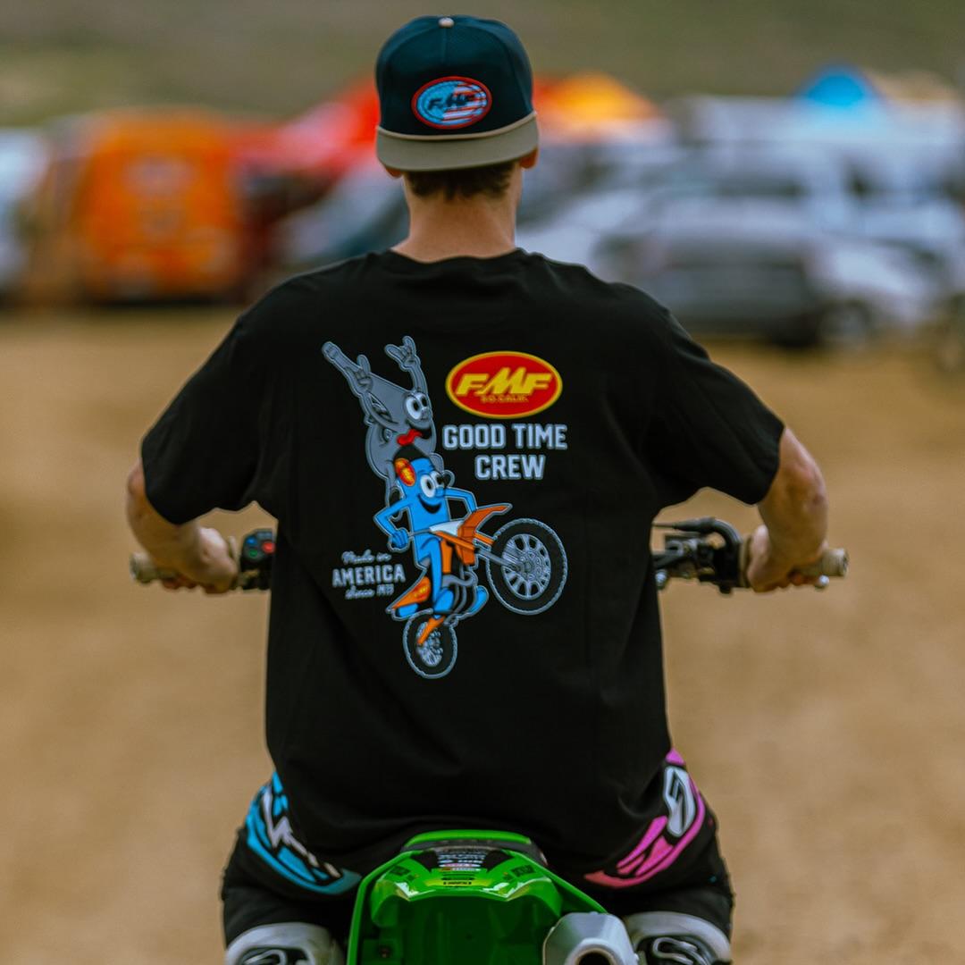 

Hot Selling Men Racing Exhaust Ama Motocross T-shirt Round Neck Fashion Clothing Motorcycle Sweat Absorptive Breathable T-shirt L