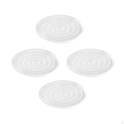 4 Pieces Silicone Furniture Foot Pads Floor Protectors Reusable Table Leg Cover Clear