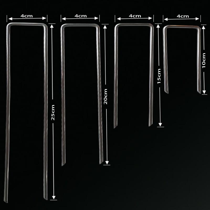 Outdoor U-shaped Steel Ground Stakes