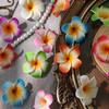 10 Stück 5cm Hawaiianische Plumeria PE Schaumstoff Kunstblume DIY Kranz Kopfschmuck Blumen Hochzeitsdekoration Partyzubehör