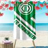 Large Beach Towel with FC Groningen Dutch Football Crest, Quick Dry Microfiber, Soft and Durable, for Beach Pool Travel