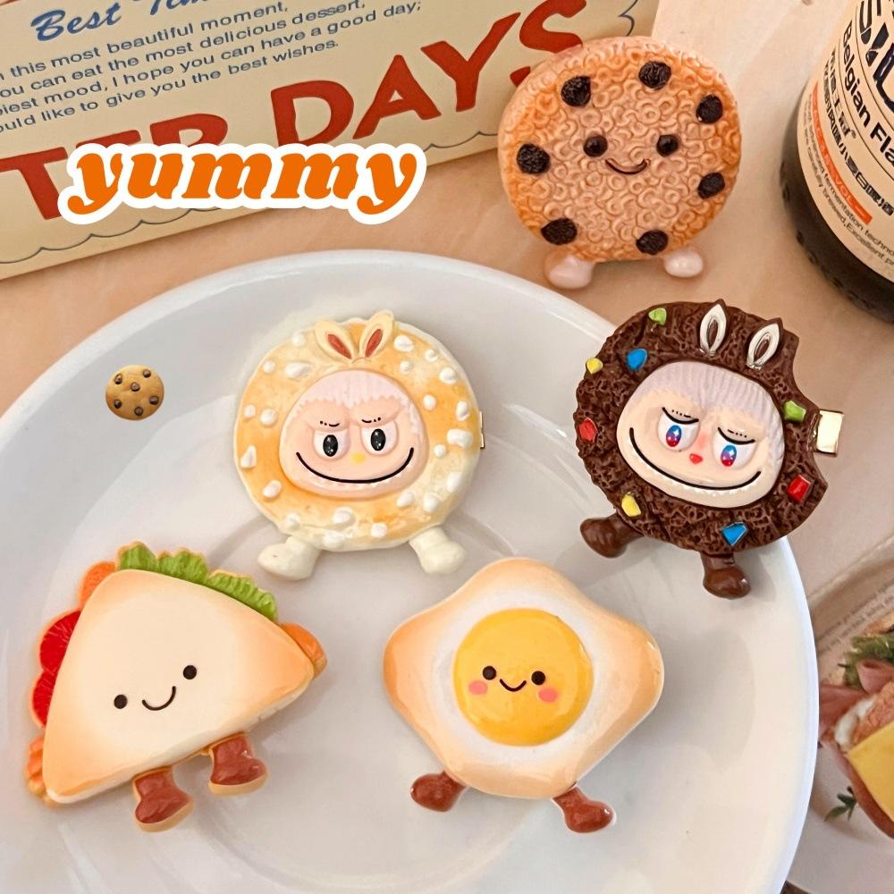 1PC New creative gourmet hairpins,cute cartoon girly versatile duckbill clips, bangs clips, and fun personality headwear