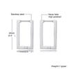 Minimalist Square Hoop Earring for Women Girls Ear Huggie Rectangle Hoops Dangle Stainless Steel Not Allergic