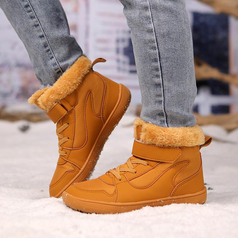 Boys/girls snow boots | Children's wide-toe barefoot snow boots | Toddler/Little/Big children's warm boots Kids Winter Sneakers