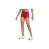 Pro Logo Letter Print Hohe Taille Sportshorts Damen-Shorts University-Rot CZ9857-658