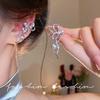 Light Luxury Versatile Wrapped Ribbon Bow Ear Clip