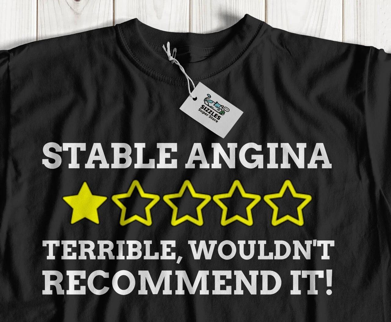 

Unisex Funny Stable Angina T-Shirt & Angina Pectoris Gifts M