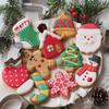 Cookie Molds for Christmas 6 Pieces Stainless Steel Christmas Baking Supplies Cookie Molds for Fondant Cheese Dessert Pastry