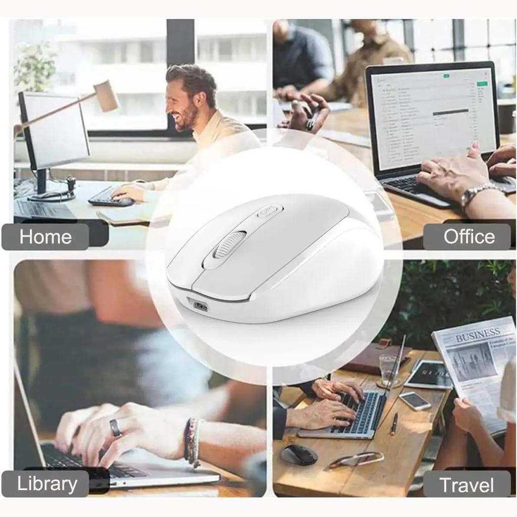 Drahtlose Maus 2,4G Bluetooth Ergonomische Optische PC Laptop Schnurlose Mäuse für Windows Computer Büro